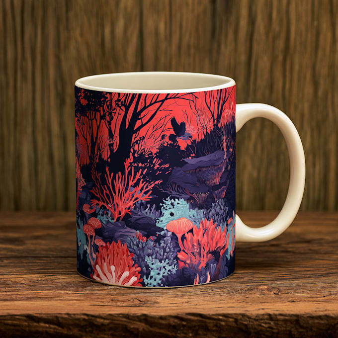 make amazing typography and custom coffee mug design