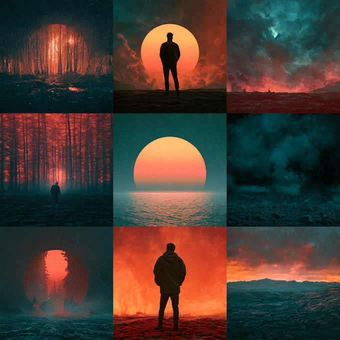 design a unique album artwork cover