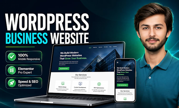 design responsive wordpress business website or redesign