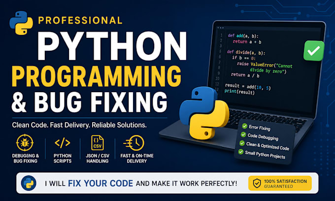write, debug and fix python programs