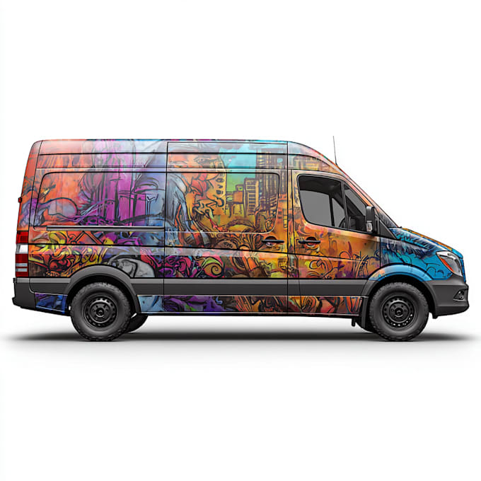 create a high impact commercial car wrap design