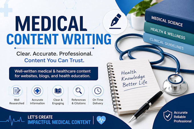 write professional medical content
