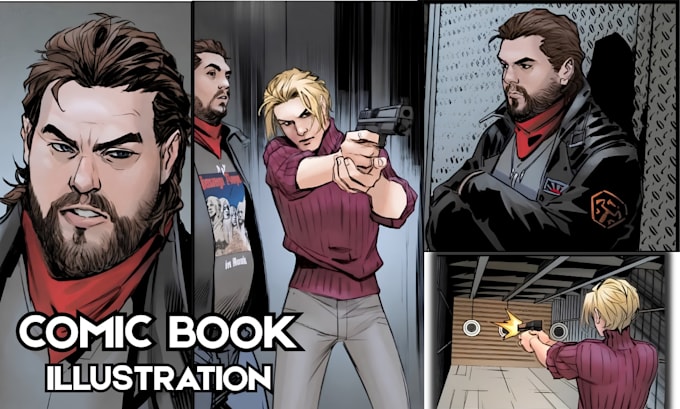 draw comic book illustration graphic novel comic page artist character design