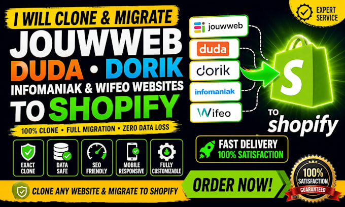 clone infomaniak website migrate jouwweb dorik migration miva website to shopify
