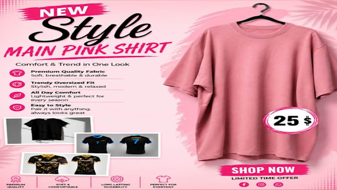 design a professional clothing flyer