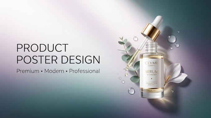 design a professional creative product poster