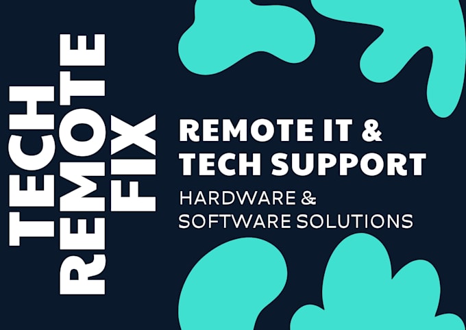 provide professional remote technical support and pc repair