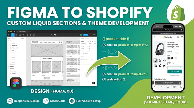 build custom shopify store or liquid section