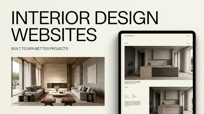 build a professional interior design website
