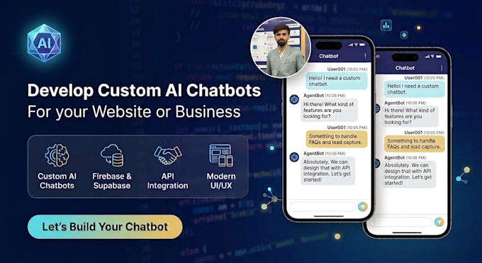 develop custom ai chatbots for your website or business