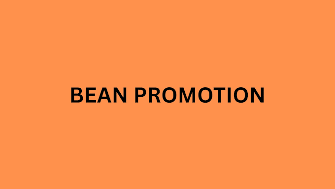 do bean promo and promotion