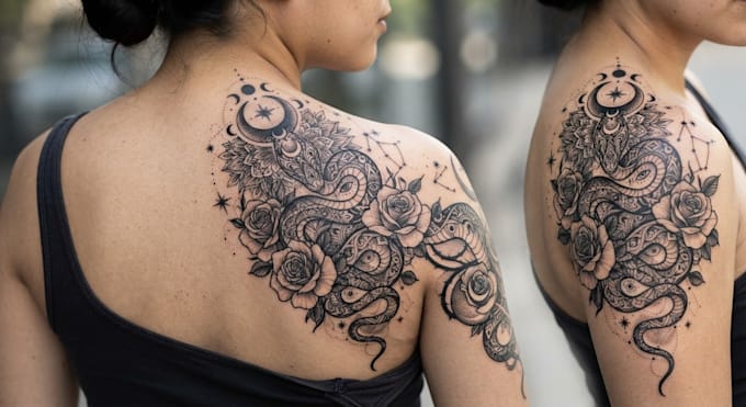 design unique animal tattoo artwork