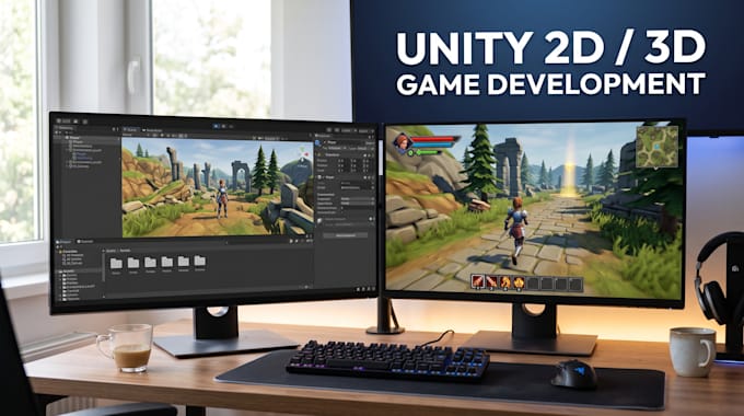 l develop unity 2d 3d game prototype gameplay mechanics