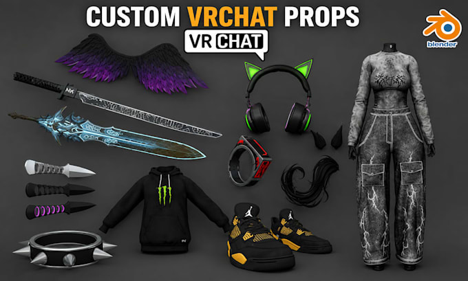 create vrchat clothing, avatar textures, custom outfits and retexture
