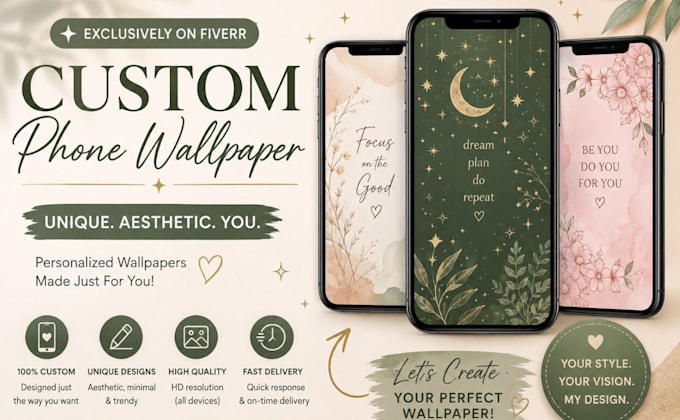 design aesthetic phone wallpapers for you