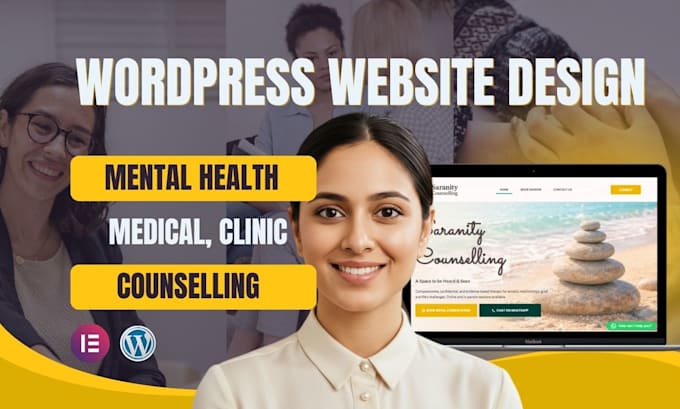design a mental health therapy and counselling website