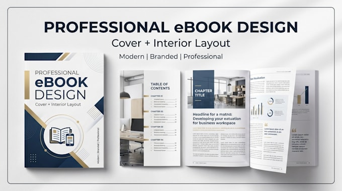 design a professional ebook, PDF ebook or digital guide