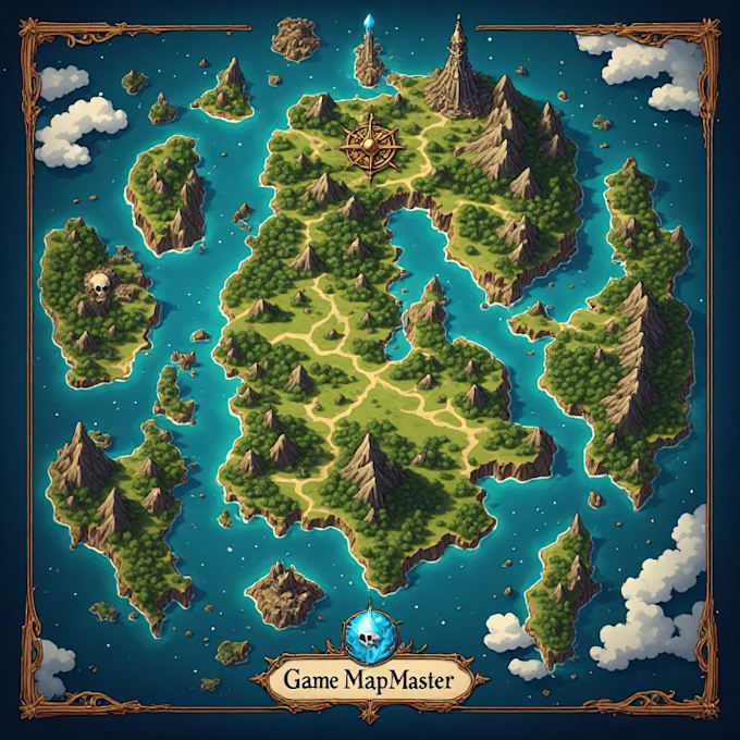create a unique and detailed custom game map