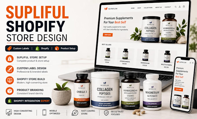 design supliful supplement label upload supliful products supliful shopify store
