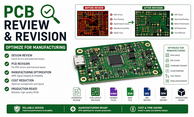 review, fix, and optimize your pcb for manufacturing