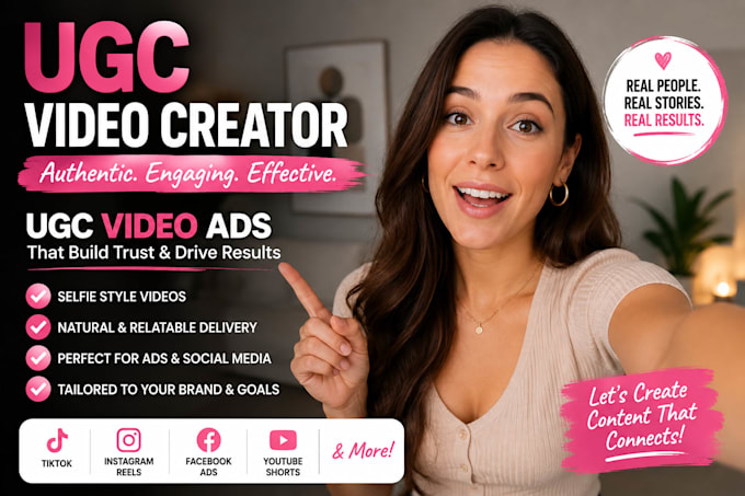be your ugc video creator for ugc video ads
