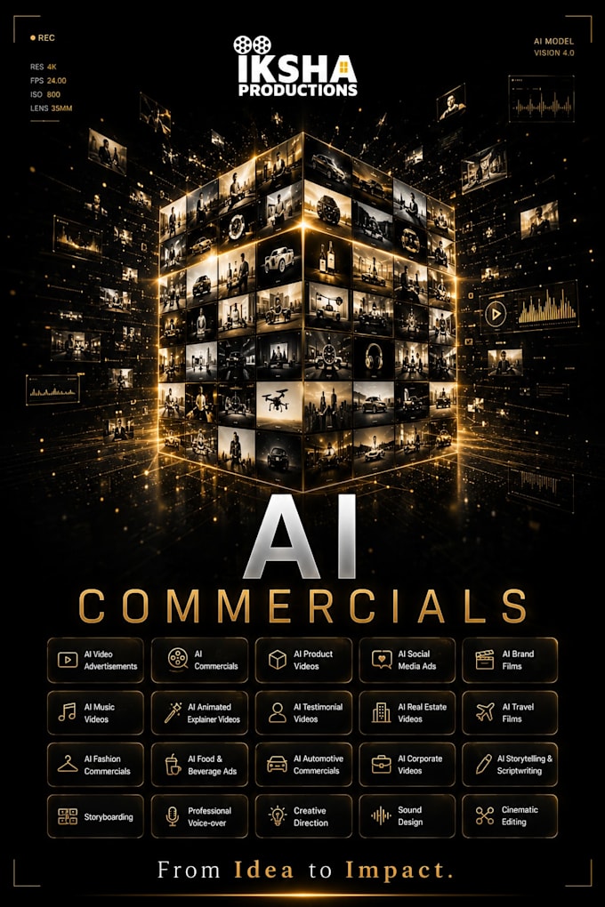cinematic ai product ads and commercials