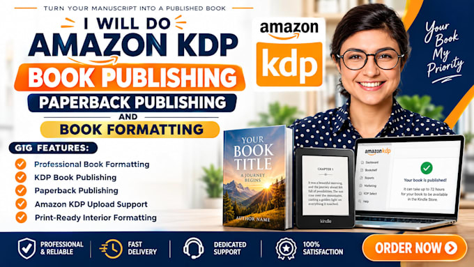 do amazon kdp book publishing, paperback publishing and book formatting