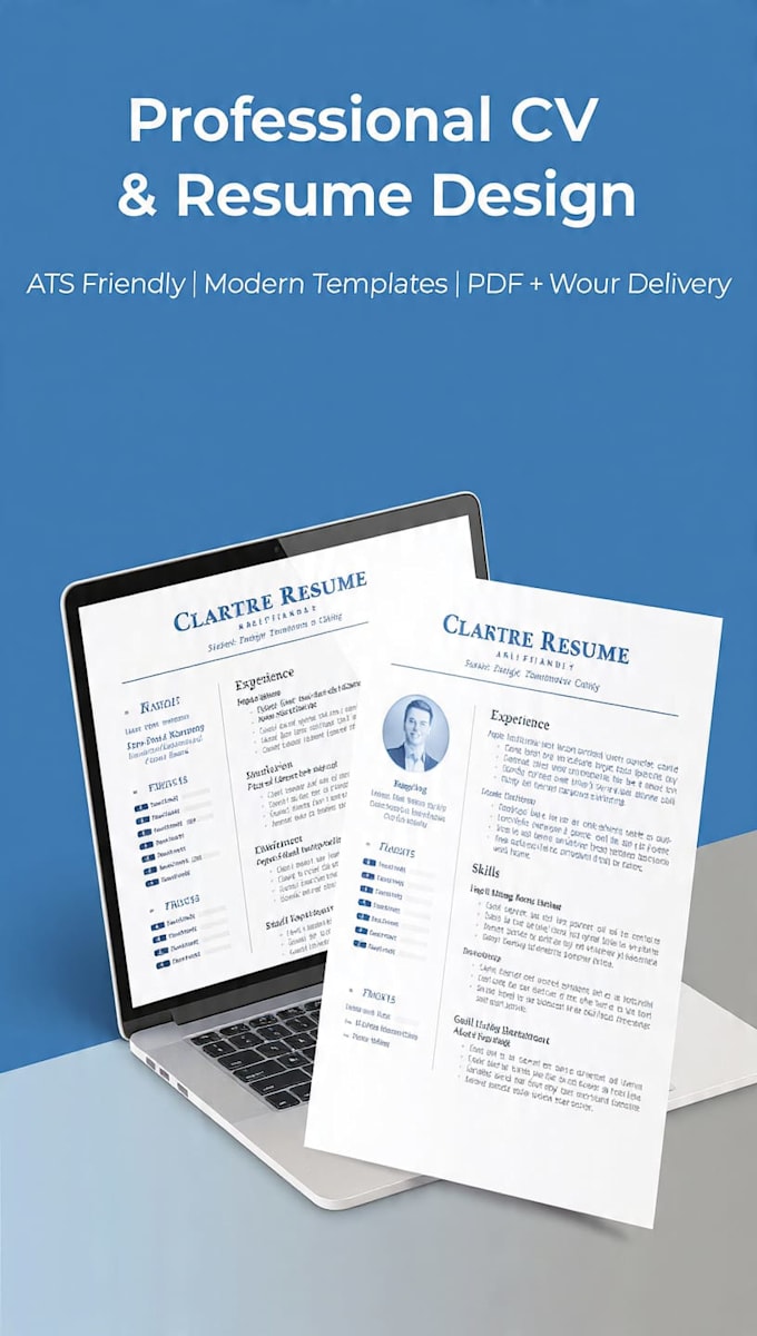 design professional CV and resume in canva