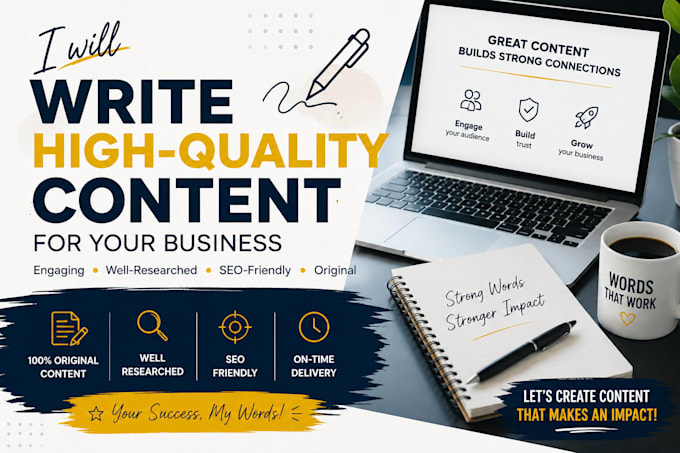 create high quality content for your business
