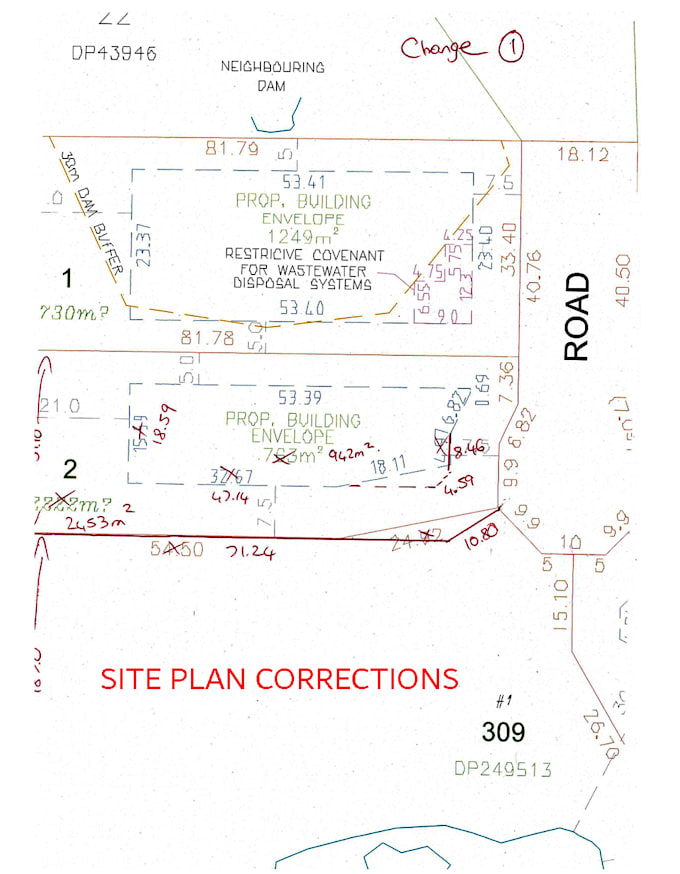 do as built cad, cad markups, existing plans, cad redlines, permit revision