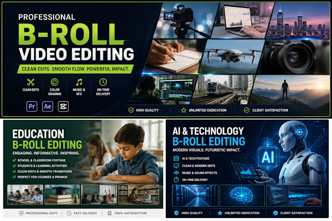 edit professional educational b roll videos