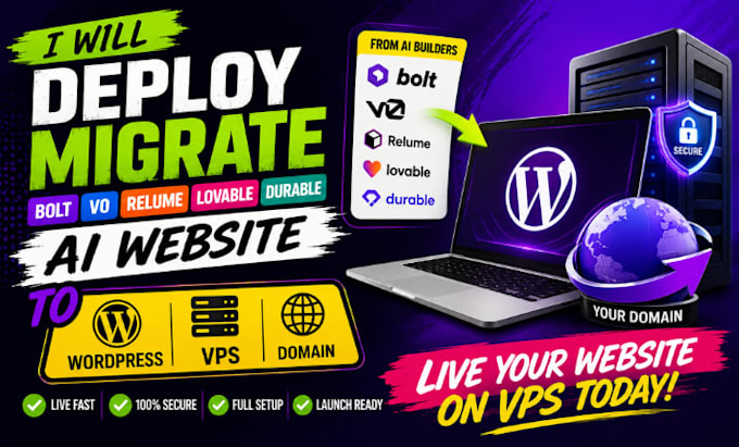 deploy migrate bolt v0 lovable relume durable ai website to vps domain wordpress
