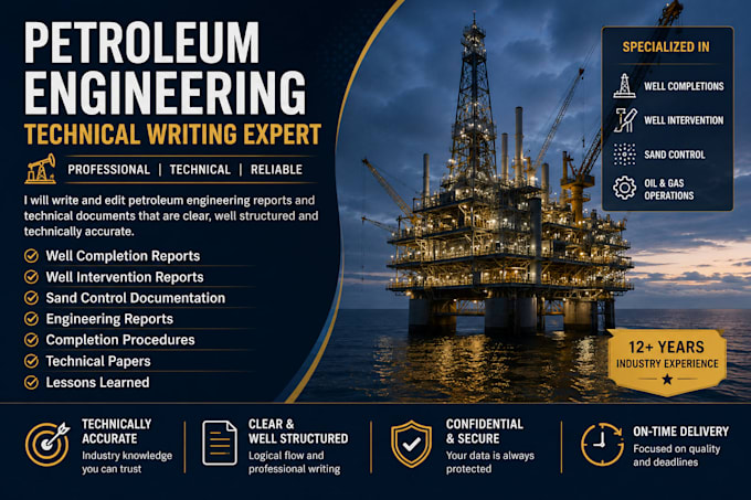 write and edit petroleum engineering reports