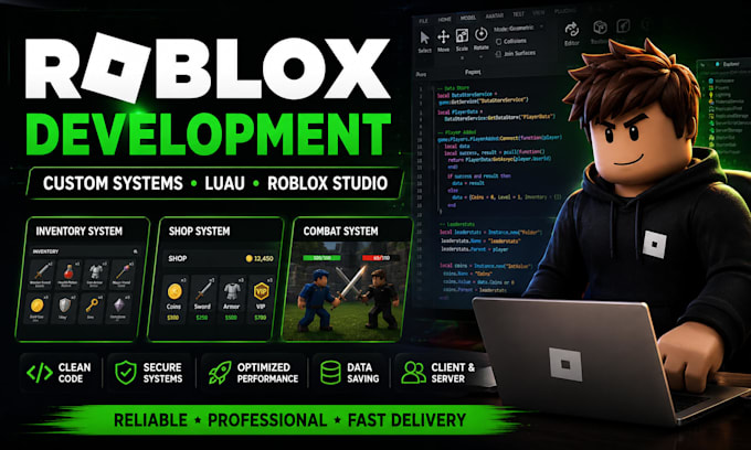 script custom roblox game systems using roblox studio and luau