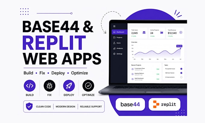 be your lovable base44 and replit developer for web apps