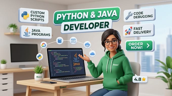 develop custom python scripts, java programs, and console applications
