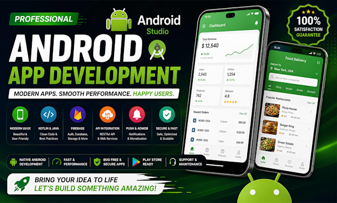 develop a professional android app