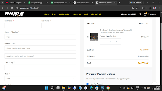 develop a modern responsive react js website