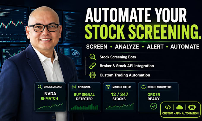 create stock screening bot robinhood bot stock api bot retail broker automation