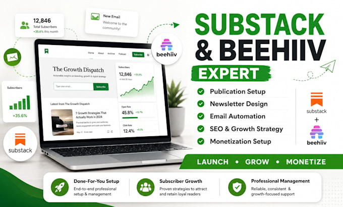 substack account setup design substack beehiiv newsletter manage substack post