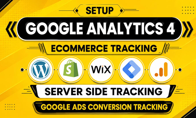 setup ga4 server side tracking, GTM or ecommerce for shopify