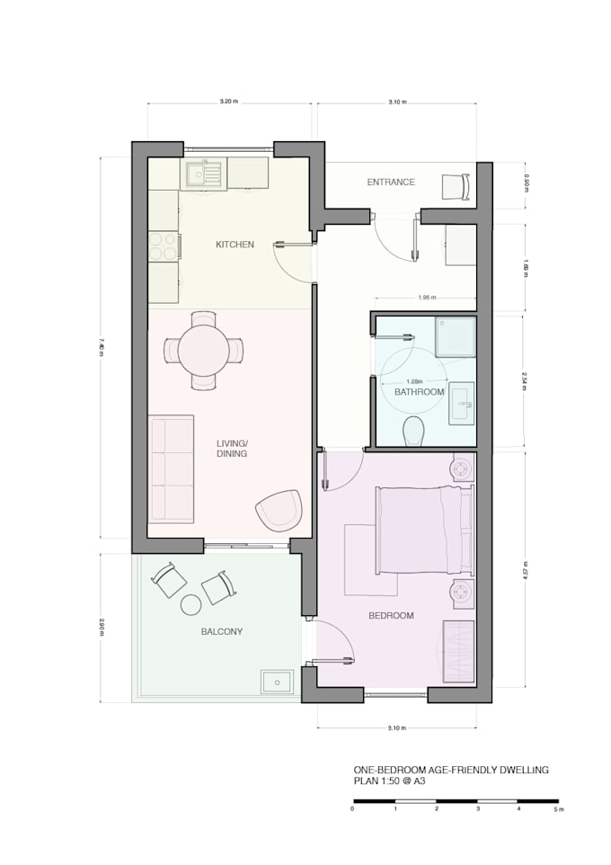 redraw your architectural floor plan professionally