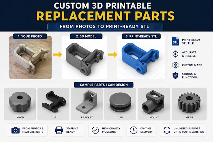 3d printable replacement parts from photos