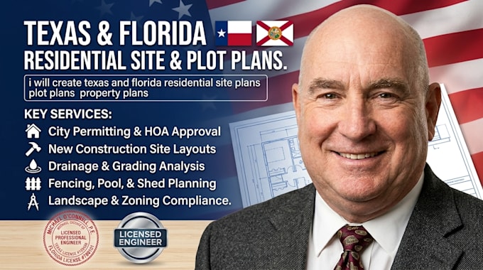create texas and florida residential site plans plot plans property plans