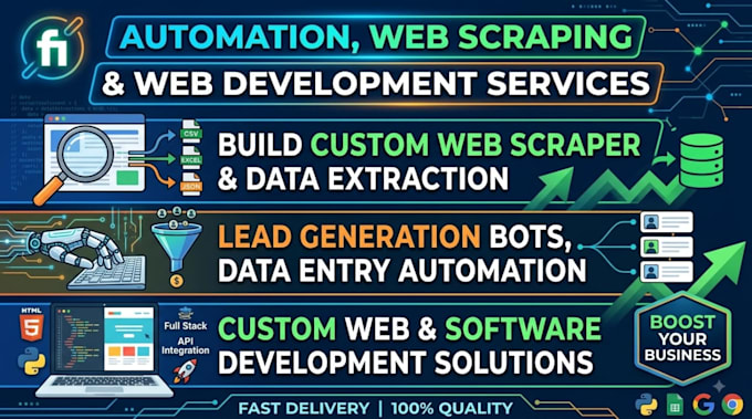 build python web scraper, lead generation bot and automated data extraction