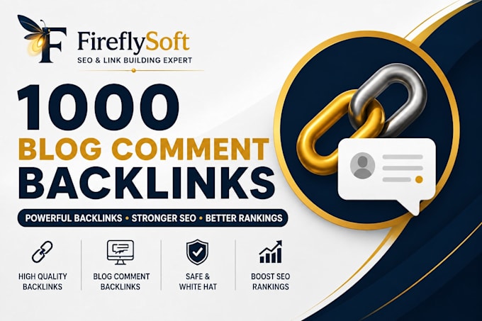 build 1000 blog comments seo backlinks dofollow high da pa sites