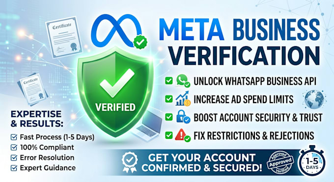 handle your complete meta business manager verification
