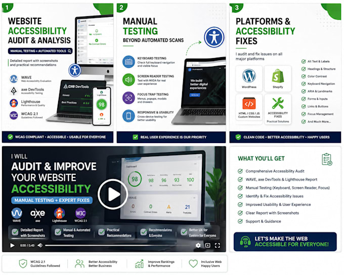 audit and fix website accessibility issues
