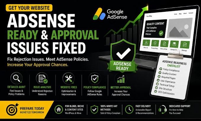 prepare your website for google adsense approval
