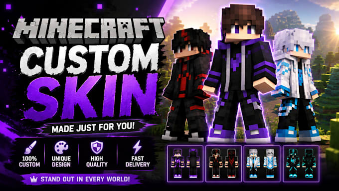 custom minecraft skins based on your character